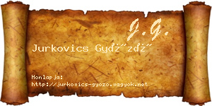 Jurkovics Győző névjegykártya